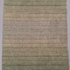 Vihreä villamatto paksu raidallinen 80 x 155 cm - pikkukuva 2