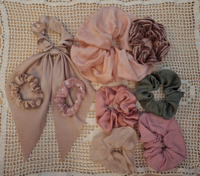 Hiusponnari 9 kpl scrunchie 90s 90-luku
