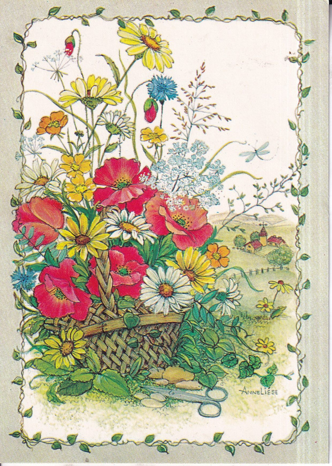 AnneLiese. Kukkia. Sydämelliset Onnittelut. e264