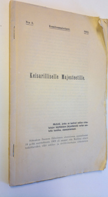 Keisarilliselle Majesteetille : Komiteanmietintö N:o 2 19...