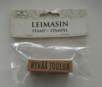 Hyvää joulua -leimasin