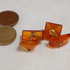 Vintage Meripihka kalvosinnapit Baltic Amber Itämeren meripi - pikkukuva 2