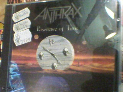 ANTHRAX - PERSISTENCE OF TIME CD NIMIKIRJOITUKSILLA