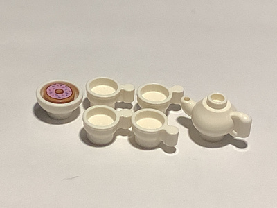 Lego Friends valkoinen kahviastiasto