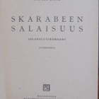 S. S. van Dine: Skarabeen salaisuus, Otava 1938. 356 s. - pikkukuva 4