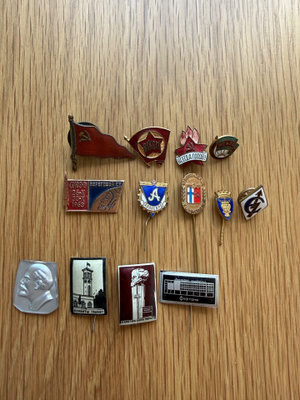 Old USSR badges and pins from 1900s