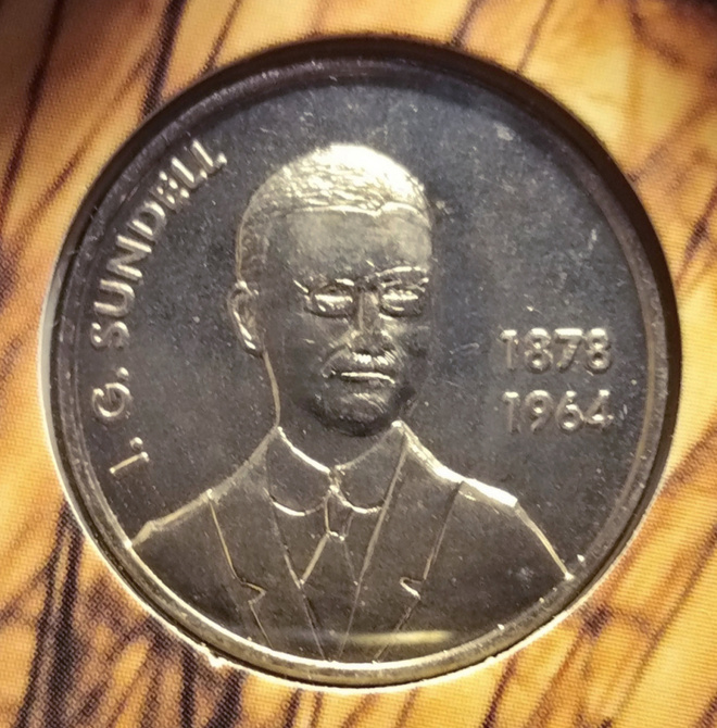 Rahapajan jetoni - I. G. Sundell, UNC