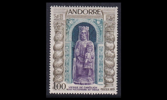 Andorra Fr 249 ** Uskonnollinen taide (1973)
