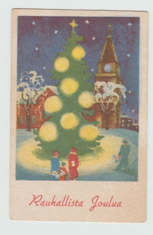 Kirkkotiellä (7x11 cm)  (T)