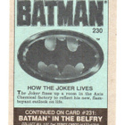Purkkakuva BATMAN n:o 230 1989 HOW THE JOKER LIVES. - pikkukuva 2