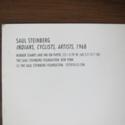 Saul Steinberg: Indians, Cyclists, Artists taidekortti - pikkukuva 3