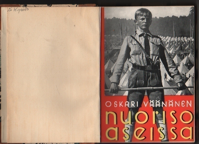 Väänänen, Oskari: Nuoriso aseissa, Gummerus 1941, ns., K3