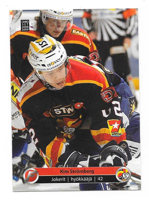 2008-09 CardSet #103 Kim Strömberg Jokerit