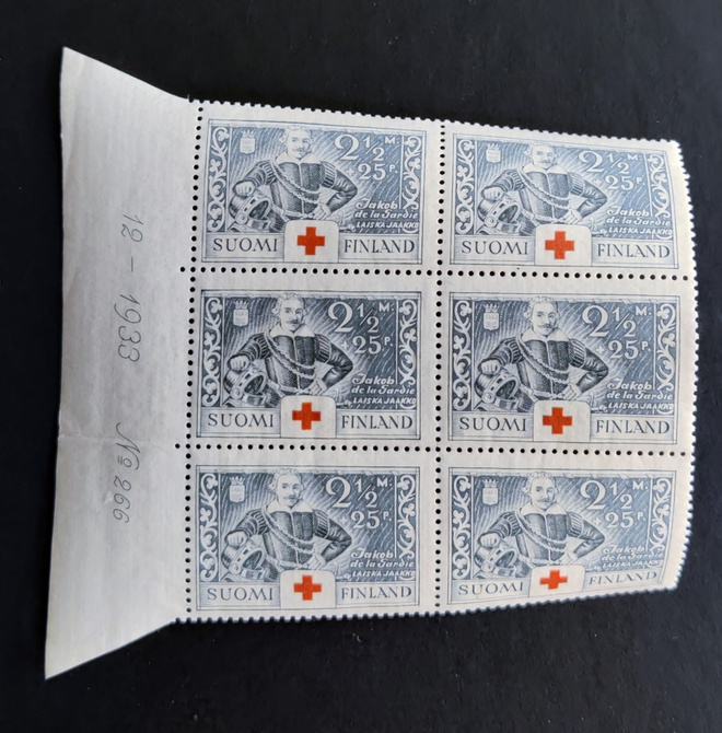 1934 PR 2,5mk + 25p numerokuusilo **