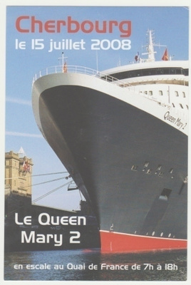 Laivakortti Queen Mary II vierailu Ranskassa