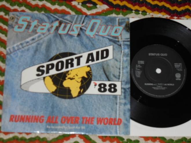 7" STATUS QUO - Sport Aid '88 - single 1988 blues rock EX-