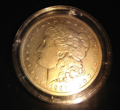 Morgan Dollar 1887 O Hopeaa