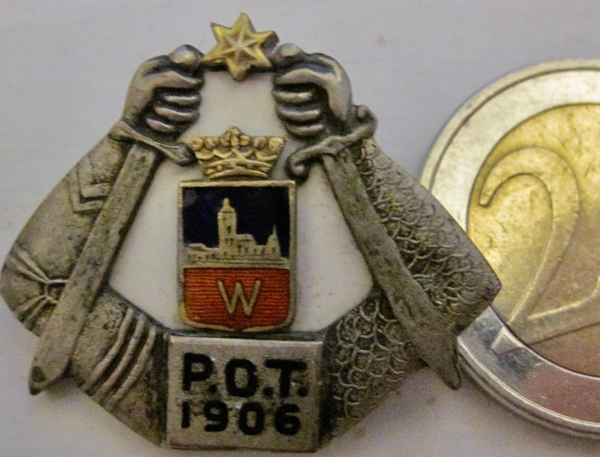 VANHA Merki POT 1906 Viipuri Hopeaa KOMEA