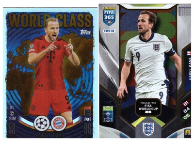 2 x HARRY KANE Englanti, Bayer Munchen, Jalkapallo Kortteja