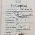 VANHA Sotilaspassi KTR1 Harvinaiset Merkinnät 1938 - pikkukuva 2