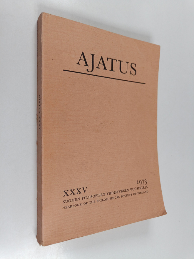 Jaakko (toim.) Blomberg : Ajatus 35 : Suomen filosofisen ...
