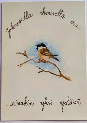 "PIKKU YSTÄVÄMME"-KULKEMATON POSTIKORTTI