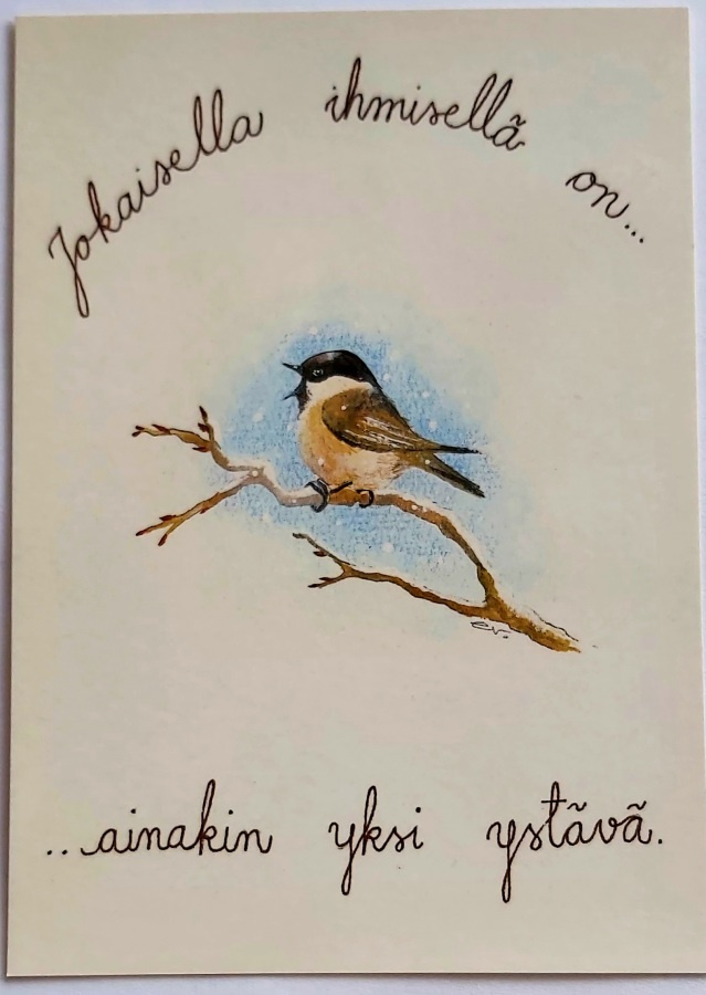 "PIKKU YSTÄVÄMME"-KULKEMATON POSTIKORTTI