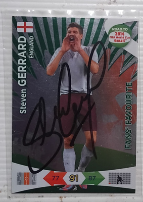 Steven Gerrard Englanti signed