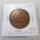 10 penniä 1900 kulkematon patinoinin alkua, kl 9 - pikkukuva 5