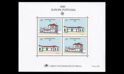 Portugali 1822-3BL71 ** Europa postirakennuksia (1990)