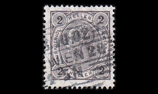 Itävalta 85A o Franz Joseph 2 H lakka (13:12½) (1901)