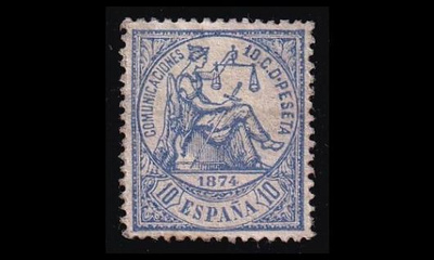 Espanja 137 * Allegoria 10 C (1874)