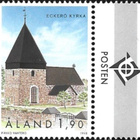 Ål 1998 Eckerön kirkko 1,90 mk välilöpari logo ** LaPe 148 - pikkukuva 1
