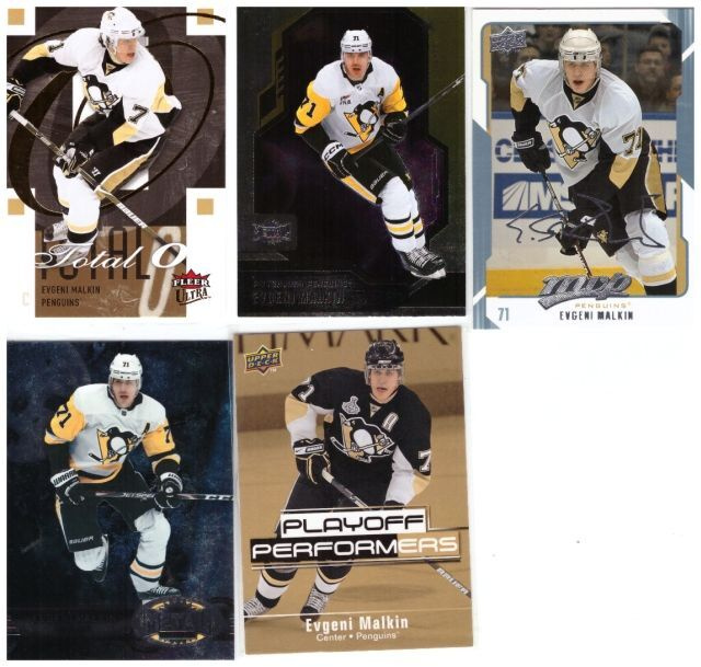 5 x EVGENI MALKIN Pittsburgh Penguins ErkoisKortteja