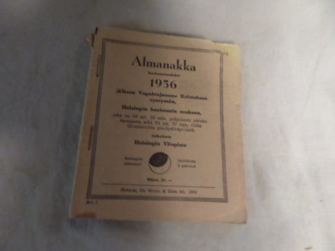 huuda syntymävuotesi almanakka 1956