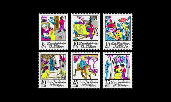 DDR 1801-6 ** Lumikuningatar-satukuvitus (1972)