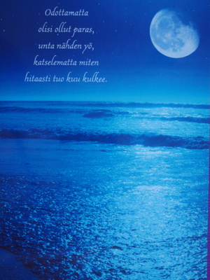 Tanka runo ja kuutamo