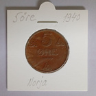 Norja 5 Öre v.1940 KM#368 - pikkukuva 1