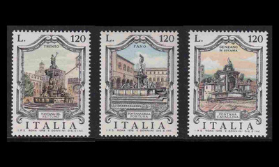 Italia 1627-9 ** Suihkulähteitä (1978)