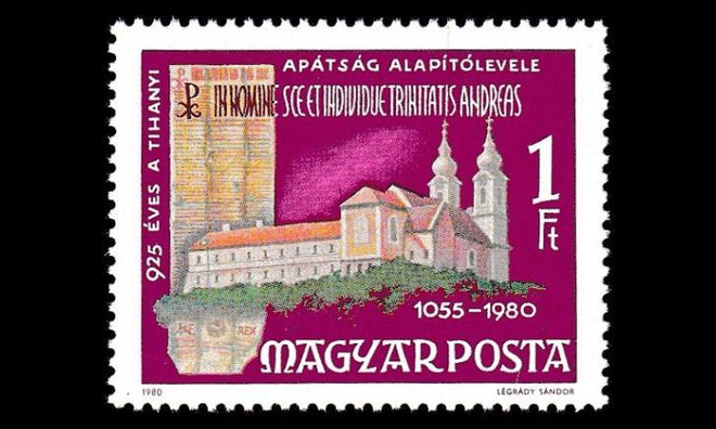 Unkari 3419 ** Tihanyn luostari 925v (1980)
