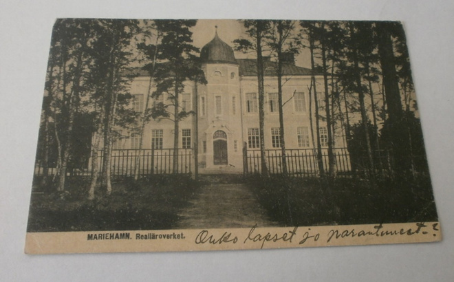 Åland, Mariehamn, Realläroverket, vanha mv pk, p. 1920
