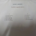 JANNE AHONEN - TRAITES A QAUTRE PISTES 2015 LP M-/M- - pikkukuva 2