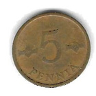 1971 5 PENNIÄ KOLIKKO KÄYTETTY - pikkukuva 1