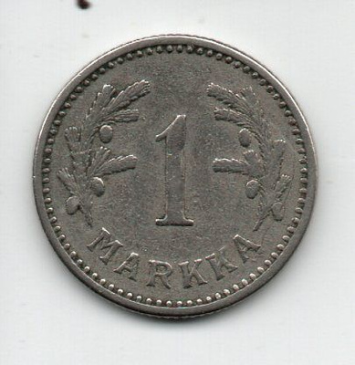 1 mk Päällelyöty 1929