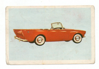 Purkkakuva Hellas Autosarja n:o 92 SUNBEAM ALPINE