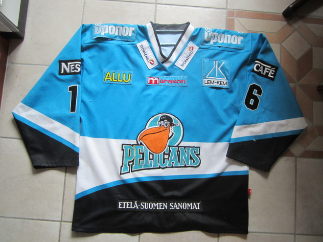 PELICANS GAME-WORN A-P LAMBERG #16 2004-05 KAUDELTA