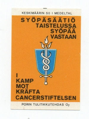 Porin Tulitikkutehdas SYÖPÄSÄÄTIÖ TAISTELUSSA SYÖPÄÄ VASTAAN