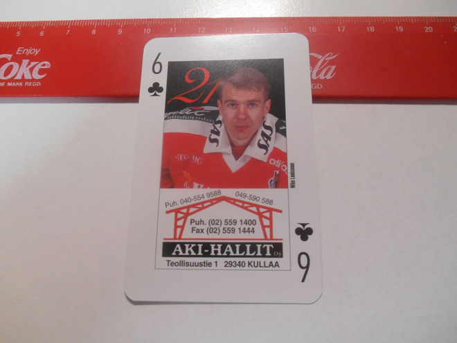 ÄSSÄT Pelikortti # Risti 6 Mika Laaksonen