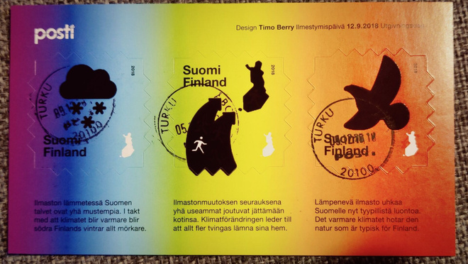 2018 Ilmastonmuutos o  ( LaPe BL99 ) leimattu