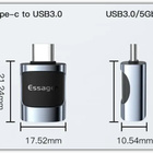 Adapteri: USB A / USB 3.0 -laite USB C -liitäntään #29391 - pikkukuva 4